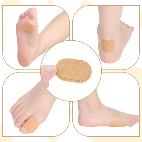 Vista 7 de Funtery - 30 cojines para callos de maíz, inserción de talón de tela para pies Fabric Corn Cushions for Feet, Callus Pads Relieve Pressure