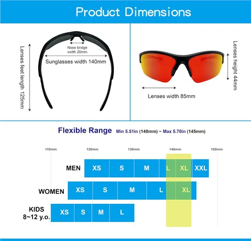 Vista 2 de POLARS DESIGN Outdoor Sports Polarized Sunglasses for Men and Women, TR90 Frame, UV Protection, With Case, for Fishing Hiking