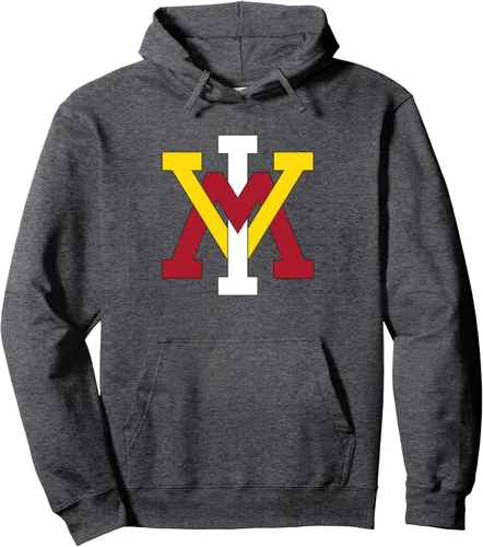 Vista 4 de VMI Keydets Icon - Sudadera con capucha con licencia oficial, Negro