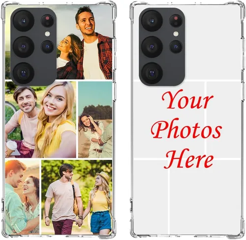 Vista 9 de Funda de teléfono personalizada para Galaxy S23, funda para múltiples fotos con parachoques de TPU ultra delgada, collage personalizado de múltiples