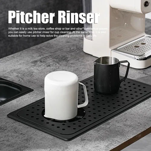 Vista 7 de Pitcher Rinser Stainless Steel High Pressure with Drip Tray, Automatic Flushing Glass Rinser - Durable Construction, Hands - Free Cleaning, Ideal