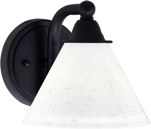 Vista 91 de Toltec Lighting Paramount - Aplique de pared de 1 luz, lámpara de pared para interiores, regulable, compatible con LED de base media, acabado