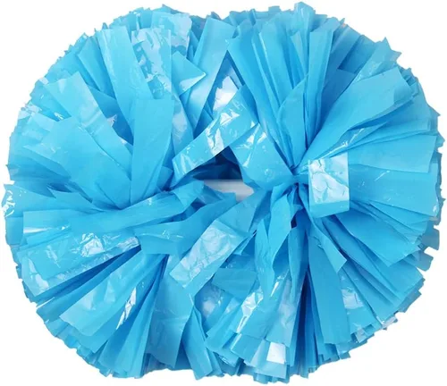 Vista 10 de Lovecheer 2 pompones de plástico para animadoras con mango de bastón para niños y adultos, para animar a fiestas de espíritu de equipo deportivo