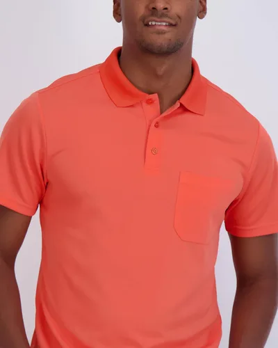 Vista 3 de Paquete de 3 Polo de manga corta para hombre, ajuste clásico, de secado rápido, cuello con bolsillo