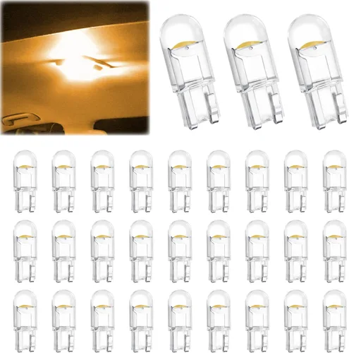 Vista 8 de ecocstm 30 bombillas LED 194 para automóvil, 168 2825 W5W T10 bombilla LED (azul)