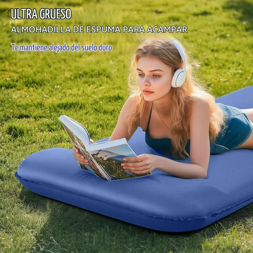Vista 2 de Wevelel Memory Sleeping Pad, 3.1" Ultra-Thick Foam Sleeping Mats for Camping, Easy Inflate&Deflate,9.5 R-Value Insulated Camping Mattress Pad with