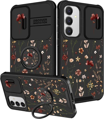 Vista 100 de Funda 2 en 1 para Samsung Galaxy S23 Ultra Flamingo para mujeres y niñas, diseño femenino de flamencos con cubierta deslizante para cámara y soporte