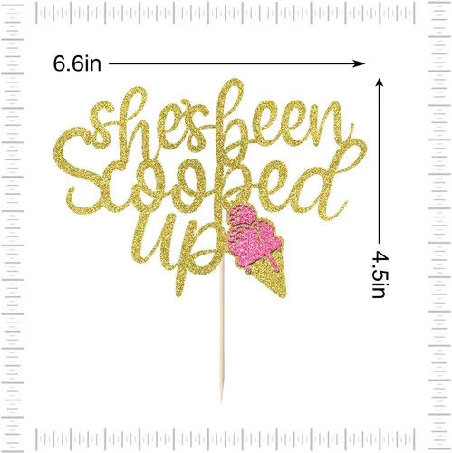 Vista 2 de Decoración para tartas con temática de despedida de soltera, decoración para tartas de despedida de soltera con temática de compromiso, despedida