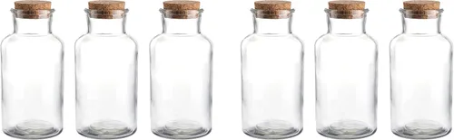 Vista 7 de WHOLE HOUSEWARES Tarro de cristal para guardar regalos con corchos para bodas y fiestas (18 onzas)