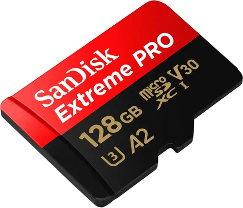 Vista 2 de SanDisk SDSQXCD-128G-GN6MA Extreme Pro MicroSDXC 128GB + adaptador SD Flash 200MB/s 90MB/s A2 C10 V30 U