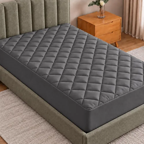 Vista 22 de Utopia Bedding Protector de colchón acolchado (individual) – Protector de colchón elástico ajustable – La funda de colchón se estira hasta 16 Blanco