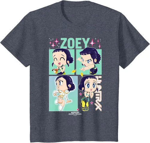 Vista 21 de Kpop Demon Hunters Zoey Camiseta Oficialmente Autorizada