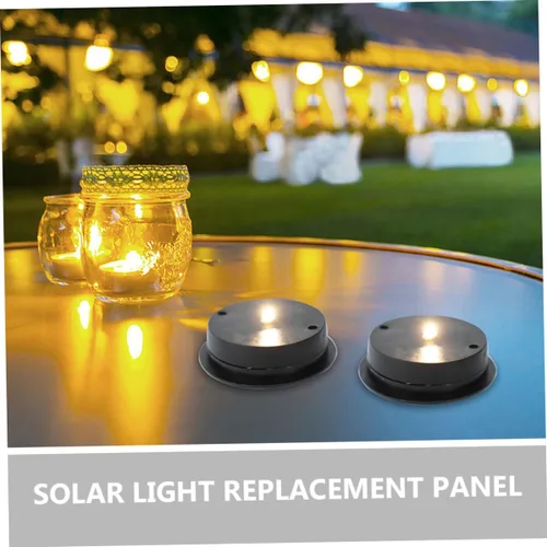 Vista 8 de 3 piezas de repuesto de luz solar tapas de luz solar piezas de repuesto para iluminación al aire libre fácil instalar ajuste plástico