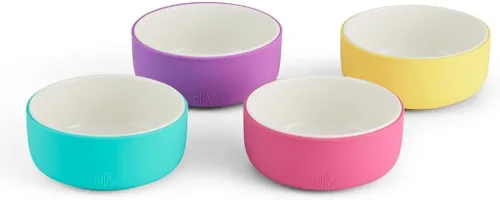 Vista 14 de Elk and Friends Cuencos de porcelana para niños con manga de silicona Alimentación para niños/niños pequeños/bebés Apto para microondas