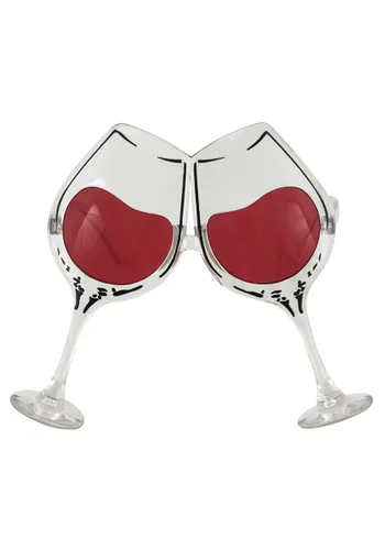 Vista 2 de Lentes de Copa de Vino Transparente/Rosa Multicolor