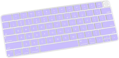 Vista 20 de Allinside Cubierta transparente para teclado Apple Magic (MLA22LL/A) con diseño de EE. UU