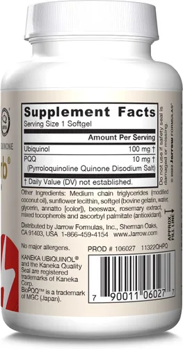 Vista 9 de Suplemento QH Plus PQQ Jarrow Formulas, QHPQ, 1, 1
