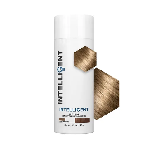 Vista 5 de INTELLIGENT - Fibras voluminizadoras de precisión para el cabello fino - Negro natural Cobertura indetectable para hombres y mujeres 6 tonos