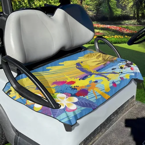 Vista 9 de Accesorios para carrito de golf, protector de toalla de asiento de carrito de golf, protector de toalla decorativo anti-caliente, para coche club