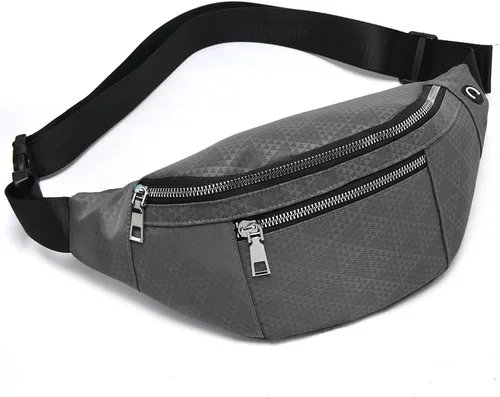 Vista 2 de Fanny Pack for Men Women - Water Resistant Fashion Waist Bag Pack with Adjustable Strap for Travel Hiking Running Outdoor Sports.