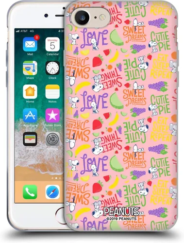Vista 135 de Head Case Designs Funda de gel suave con licencia oficial de Peanuts Charlie y Snoopy Naturally Sweet compatible con Apple iPhone 7 Plus/iPhone 8