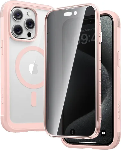Vista 271 de Carcasa Diaclara diseñada para iPhone 12/12 Pro, carcasa completa resistente con protector de pantalla táctil y antiarañazos integrado, carcasa Azul