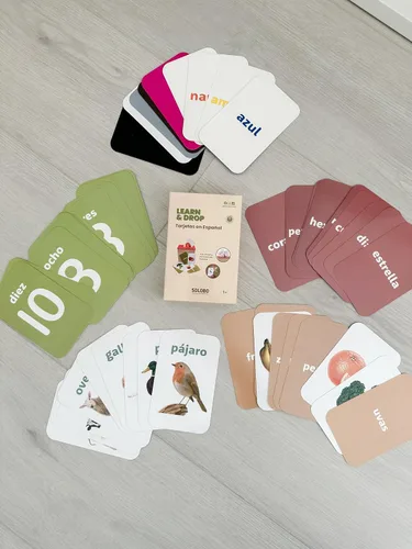 Vista 7 de Learn & Drop (tarjetas de memoria en inglés incluidas) más edición en español de Learn & Drop Flashcards