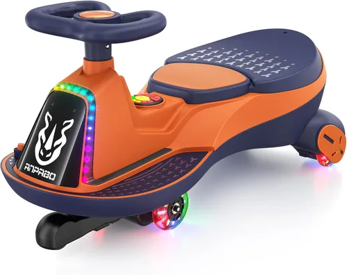 Vista 8 de ANPABO - Coche eléctrico de 6 V 7 AH para niños, 2 plazas, motor de 75 W Azul