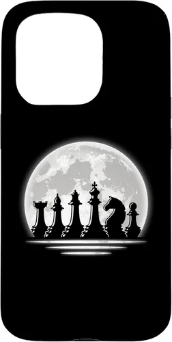 Vista 14 de Chess Design - Chess Figures Full Moon - Chess Case for iPhone 17
