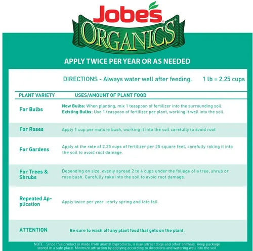 Vista 2 de Jobe's Organics Fertilizante de harina de huesos, 4 lb (2 unidades)