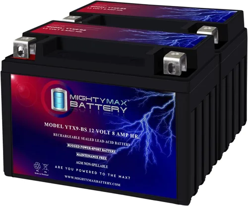 Vista 11 de Batería Mighty Max YTX9-BS - 12 V 8 Ah, 135 CCA, Batería SLA AGM para motocicleta recargable libre de mantenimiento