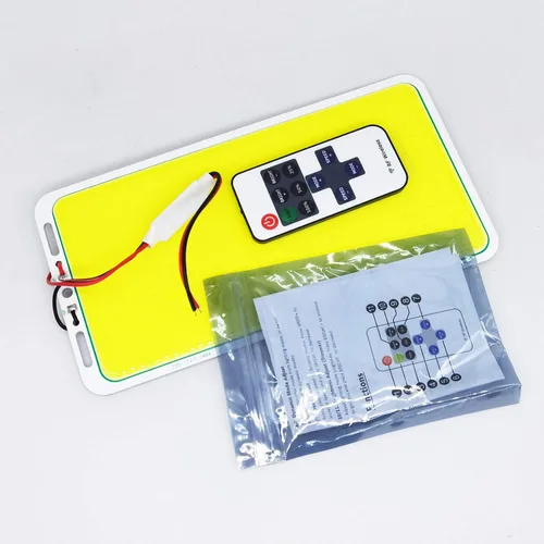 Vista 6 de Panel de luz LED COB de CC ultra brillante de 12 V con regulador de intensidad de control remoto, tira de chip de 70 W máximo, módulo LED para Blanco