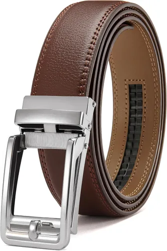 Vista 15 de CHAOREN Cinturones Click para hombre – Cinturón de trinquete para hombre de 1 3/8 pulgadas para pantalones de vestir – Compañero perfecto