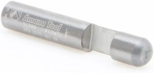 Vista 3 de Amana Tool - Panel de carburo sólido 51200 Pilot Flush Trim 1/4 Dia x 1/4 Shank 1-F