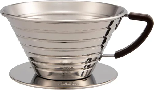 Vista 10 de Kalita Wave Series gotero ondulado 155 [Para 1 a 2 personas] #04151, marrón (bronce)