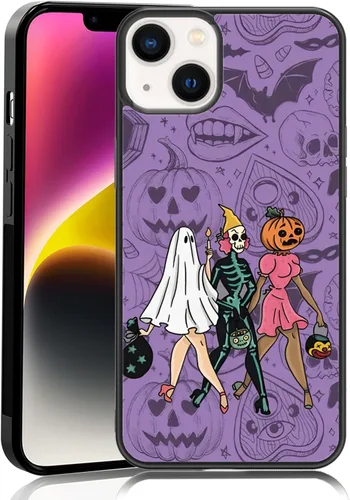 Vista 10 de Funda para iPhone 11 Pro Max, funda protectora de poliuretano termoplástico (TPU) a prueba de golpes, diseño de cabeza de calabaza, diseño de araña