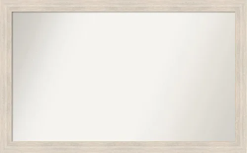 Vista 106 de Amanti Art Espejo personalizado, espejo de baño estrecho Alexandria White Wash, espejo de pared o espejo de tocador de baño sobre el fregadero