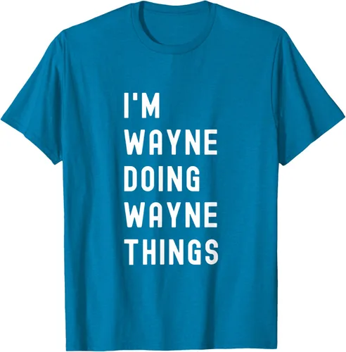 Vista 10 de Camiseta I'm Wayne Doing Wayne Things, Negro