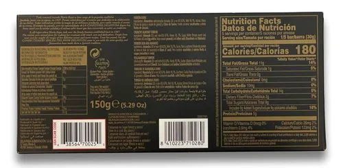 Vista 3 de Delaviuda La Confiteria Turron Duro, Turrón Crujiente de Almendras (Paquete de 2)
