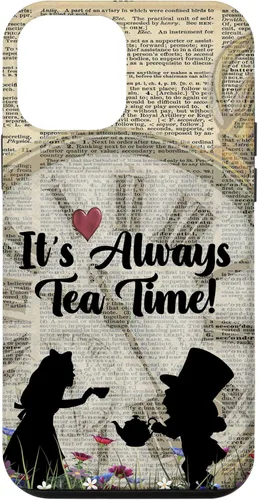 Vista 16 de iPhone 16 It's Always Tea Time! Funda Alicia y el Sombrerero Loco