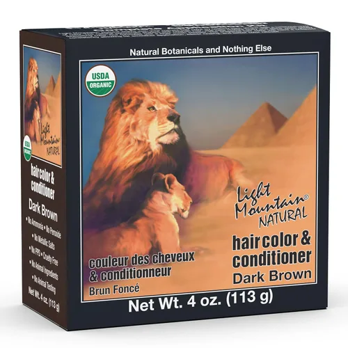 Vista 11 de Light Mountain Tinte y acondicionador para el cabello de henna, tinte negro para hombres y mujeres, polvo orgánico de hoja de henna y botánicos, sin