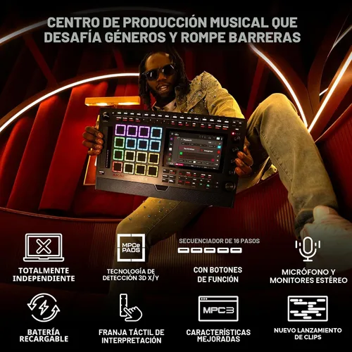 Vista 2 de Akai Professional MPC Live III Portable Music Production Center Negro