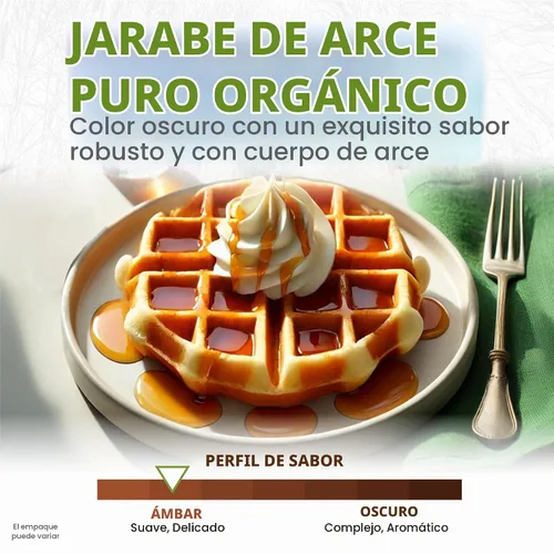 Vista 3 de Maple Valley Jarabe de arce puro orgánico, ámbar y rico, 8 onzas