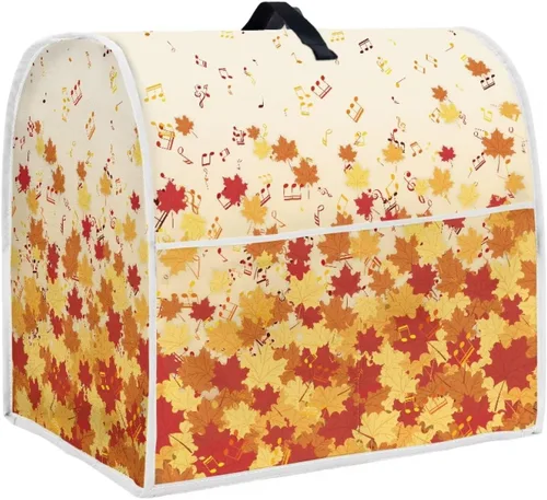 Vista 8 de Dreaweet Fall Pumpkin Print Kitchen Mixer Covers for Stand Mixer 4.5-5 qt, Kitchen Aid Accessories and Attachments, Washable