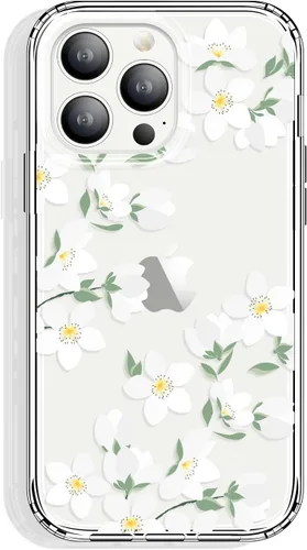Vista 52 de GYZYA Funda transparente para iPhone 14 y iPhone 13 de 6.1 pulgadas con diseño de patrón, funda protectora delgada de TPU + parachoques a prueba