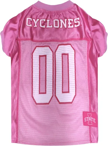 Vista 29 de Pets First Camiseta de la NCAA para perros y gatos, camiseta rosa de California Golden Bears, talla XS. Lindo traje rosa para mascotas
