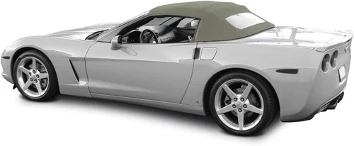 Vista 3 de Sierra Auto Tops Convertible Top Reemplazo para Chevrolet Corvette C6 2005-2013, Stayfast Canvas, Negro