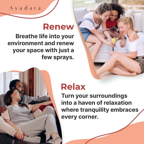 Vista 4 de Ayadara Spray natural para habitación, 4 onzas, aromaterapia para habitación, espray de fragancia y desodorante de lino para el hogar, ambientador
