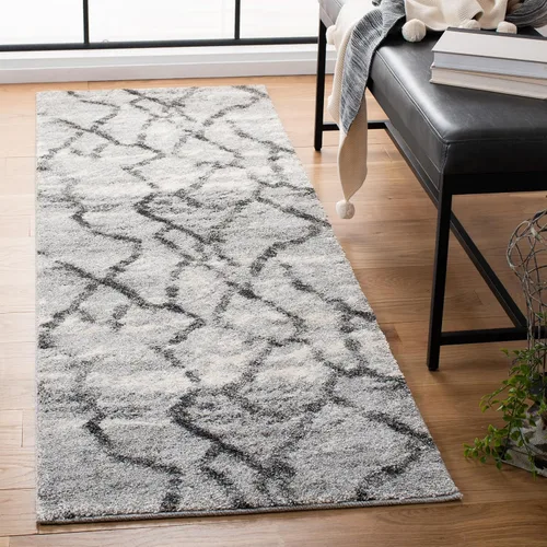 Vista 10 de SAFAVIEH Retro Collection - Alfombra decorativa de 2 pies 3 pulgadas x 5 pies, azul y azul oscuro, diseño abstracto moderno, no desprende pelusa
