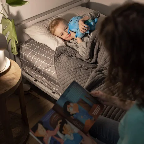 Vista 8 de Mint Bucket Brands Chomphogs on Guard - Protectores de felpa para niños asustados de la oscuridad - Los niños finalmente duermen solos por la noche